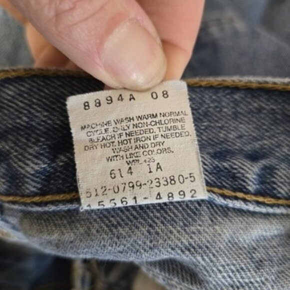 Levis 560 Jeans Womens 12 Reg VTG Blue Loose Fit Straight Leg Baggy 90's Denim - Picture 5 of 8